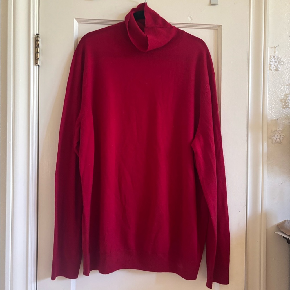 Banana Republic Red Merino Wool Sweater